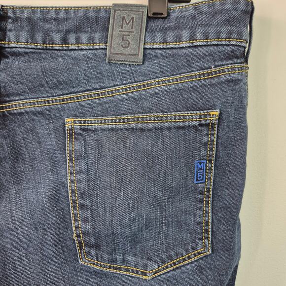 M5 by Meyer Blue Denim Jeans Men's Slim 36 x 30 - Picture 3 of 5